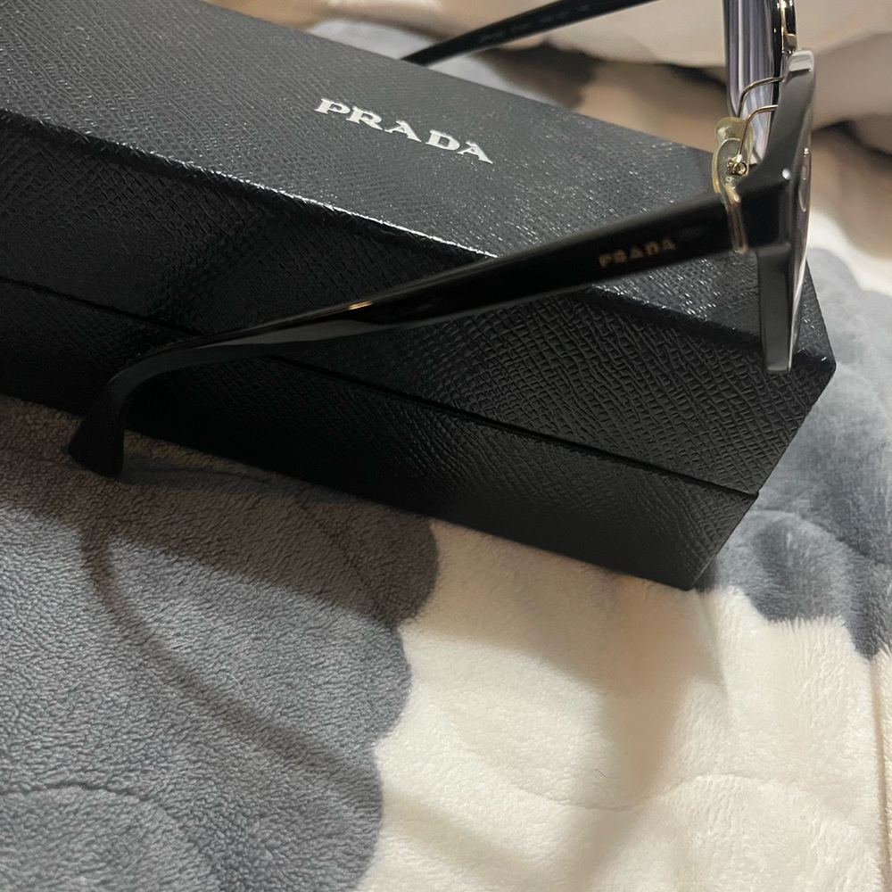 Prada Elegant Black Eyewear, -2.75 prescription already in, scratch resistant